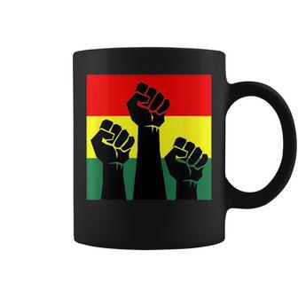 Black History Month Fist Coffee Mug - Monsterry