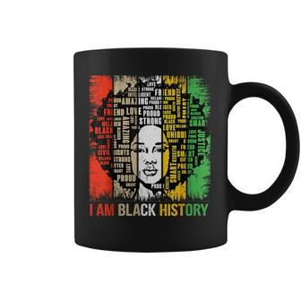 I Am Black History Month Girls Black Queen Melanin Coffee Mug - Seseable