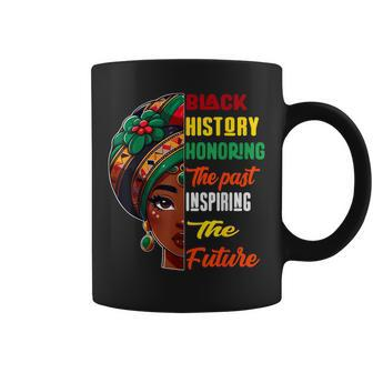 Black History Month Honoring Past Inspiring Future Kid Coffee Mug - Seseable