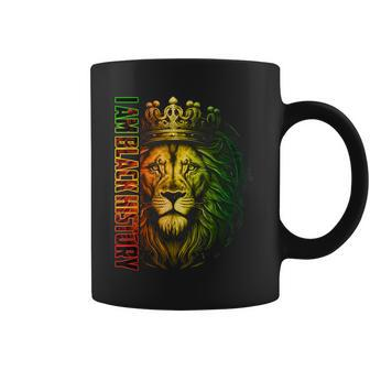 Black History Month Lion Black History Black King Mens Coffee Mug - Monsterry UK