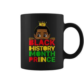 Black History Month Prince African Melanin Boy Toddler Sons Coffee Mug - Monsterry