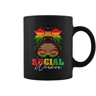 Black History Month Social Worker Social Work Month Women Coffee Mug - Monsterry