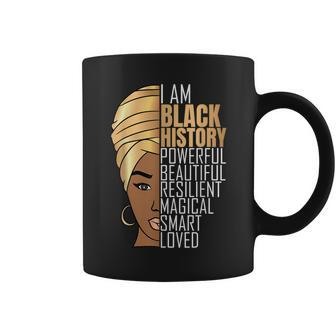 I Am Black History Powerful Girls Black History Month Coffee Mug - Seseable