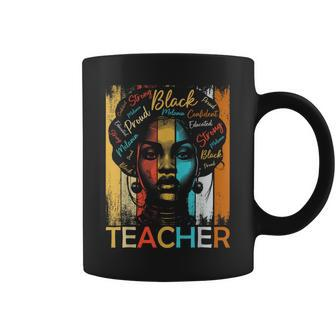 Black History Teacher African American Dashiki Coffee Mug - Seseable
