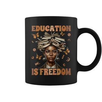 Black History Teacher Education Is Freedom Black History Coffee Mug - Thegiftio UK