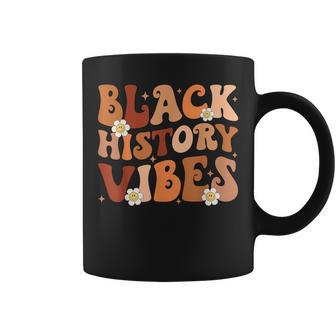Black History Vibes Groovy Black Black History Month Coffee Mug - Thegiftio UK