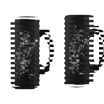 Black And White Cat Playing Guitar Rock Cat Heavy Meowtal Coffee Mug - Thegiftio