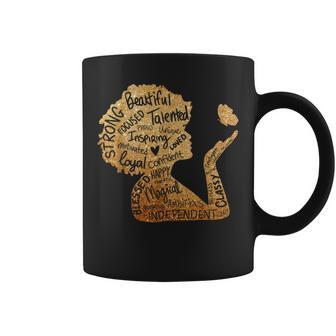 Black Woman Afro African Queen Melanin History Month Blm Coffee Mug - Seseable
