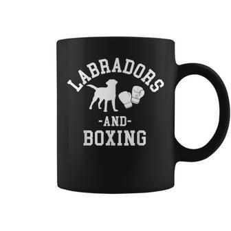 Black Yellow Chocolate Labs And Boxing Labrador Lab Mom Dad Coffee Mug - Monsterry