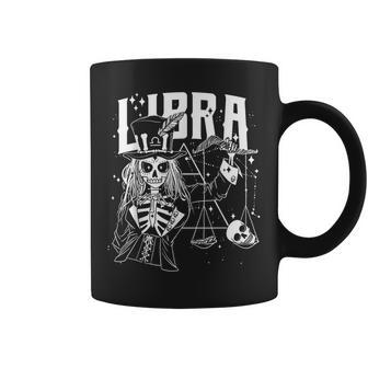 Blackcraft Zodiac Sign Libra Skull Love Witch Constellation Coffee Mug - Monsterry CA