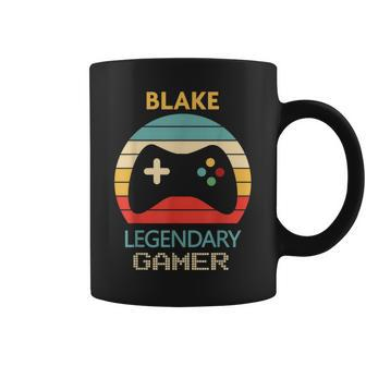 Blake Name Personalised Legendary Gamer Coffee Mug - Seseable