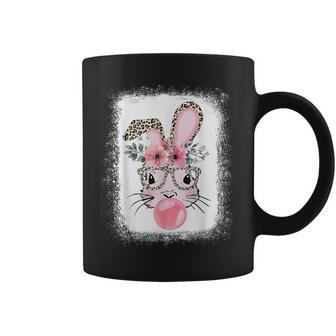 Bleached Rabbit Bunny Blowing Bubble Gum Easter Day Coffee Mug - Thegiftio