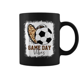 Bleached Soccer Game Day Vibes Soccer Mom Game Day Season Coffee Mug - Monsterry AU