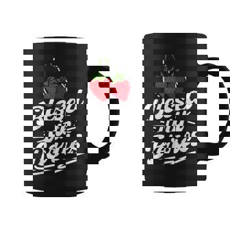 Blessed With Berries Fruit Lover Strawberry Coffee Mug - Thegiftio