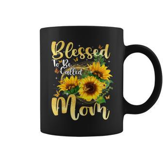 Blessed To Be Called Mom Cute Sunflower Coffee Mug - Monsterry DE