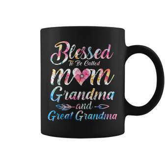 Blessed To Be Called Mom Grandma Great Grandma Mother's Day Coffee Mug | Mazezy
