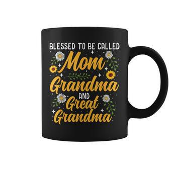 Blessed To Be Called Mom Grandma Great Grandma Mother's Day Coffee Mug - Monsterry DE