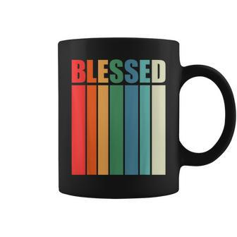 Blessed Christian Faith Inspiration Quote – Vintage Color Coffee Mug - Monsterry CA
