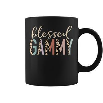 Blessed Gammy Cute Leopard Print Coffee Mug - Monsterry