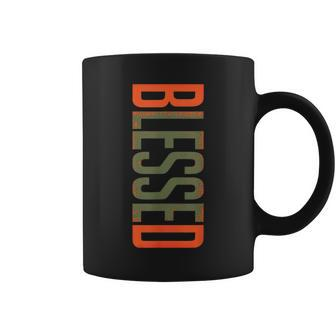 Blessed Olive Army Solar Orange Color Match Coffee Mug | Mazezy AU