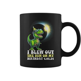 I Blew Out The Sun On Birthday Dinosaur 2024 Solar Eclipse Coffee Mug | Mazezy