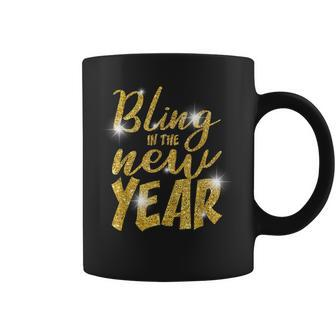Bling In The New Year Party Firework New Year Coffee Mug - Seseable