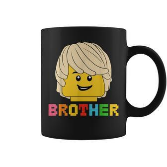 Block Brick Building Brother Master Builder Matching Family Coffee Mug - Monsterry DE