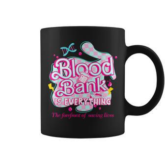 Blood Bank Is Everything Pink Retro Lab Week 2024 Med Tech Coffee Mug - Monsterry UK