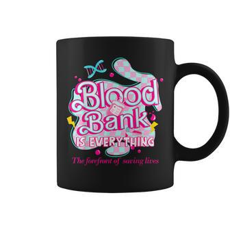 Blood Bank Is Everything Pink Retro Lab Week 2024 Med Tech Coffee Mug | Mazezy