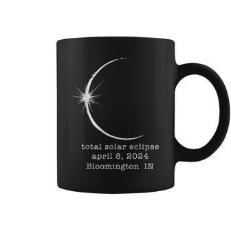 Bloomington In Solar Total Eclipse April 2024 Indiana Coffee Mug | Mazezy