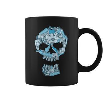 Blue Big Ol' Sneaker Head Blue Color Graphic Coffee Mug - Monsterry CA