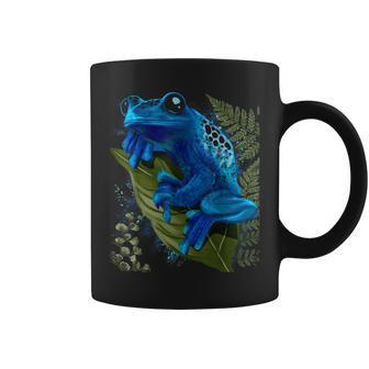 Blue Poison Dart Frog Colored Exotic Animal Amphibian Pet Coffee Mug - Thegiftio UK