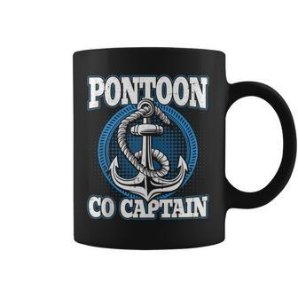 Boating Pontoon Co Captain Son Boy Kid Dad Grandpa Boat Coffee Mug - Monsterry AU