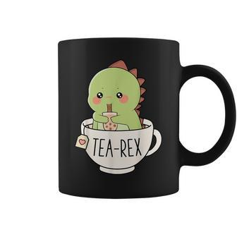 Boba Tea-Rex Cute T-Rex Dinosaur Lover Kawaii Dino Pun Coffee Mug - Monsterry