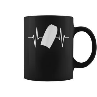 Bodyboard Heartbeat Silhouette Bodyboarding Coffee Mug - Monsterry CA