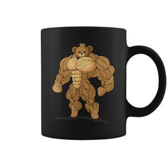 Bodybuilding Teddy Bear Gym Bodybuilder Coffee Mug - Monsterry