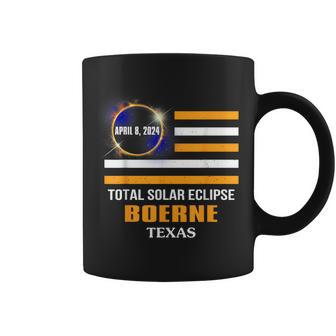 Boerne Texas Solar Eclipse 2024 Us Flag Coffee Mug - Thegiftio UK