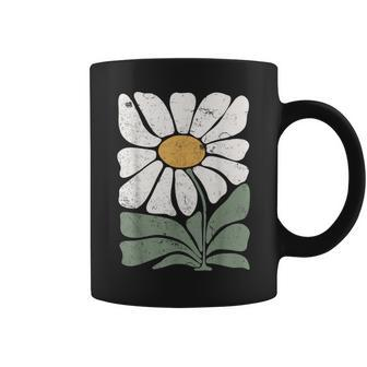 Boho Daisy Flower Retro Botanical Wildflower Gardener Coffee Mug - Seseable