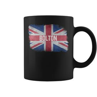 Bolton United Kingdom British Flag Vintage Uk Souvenir Coffee Mug - Monsterry