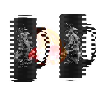 Bonito Disfraz De Caballo Con Divertidos Guantes De Boxeo Taza de café - Regaloses