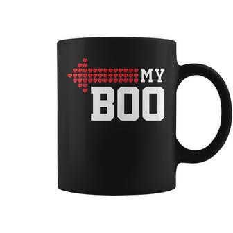 My Boo & My Bae Valentines Day Cute Couple Matching Coffee Mug - Monsterry