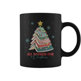 Book Christmas Tree Librarian All Booked For Christmas Coffee Mug - Thegiftio UK