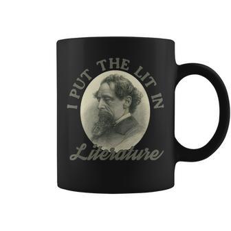 Book Club I Put The Lit In Literature Charles Dickens Coffee Mug - Monsterry DE