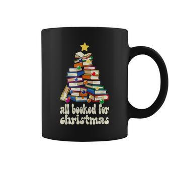 All Booked For Christmas Book Christmas Tree Coffee Mug - Seseable