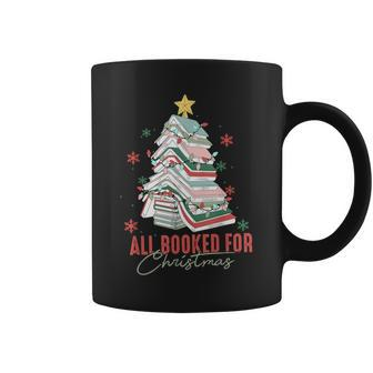 All Booked For Christmas Book Tree Christmas Xmas Lights Coffee Mug - Thegiftio UK