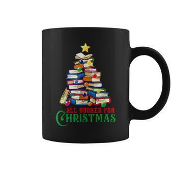 All Booked For Christmas Tree Coffee Mug - Seseable