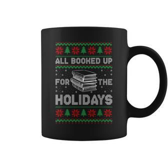 All Booked Up For The Holidays Christmas Book Reading Lover Coffee Mug - Thegiftio UK