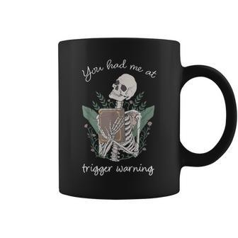 Bookish Quote Skeleton Book Lover Bookish Librarian Coffee Mug | Mazezy