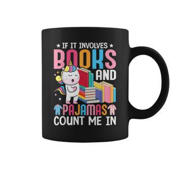 Books And Pajamas Count Me In Book Reader Girl Coffee Mug - Thegiftio UK