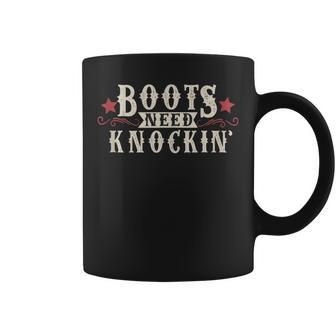 Boots Need Knocking Country Music Song Coffee Mug - Monsterry UK